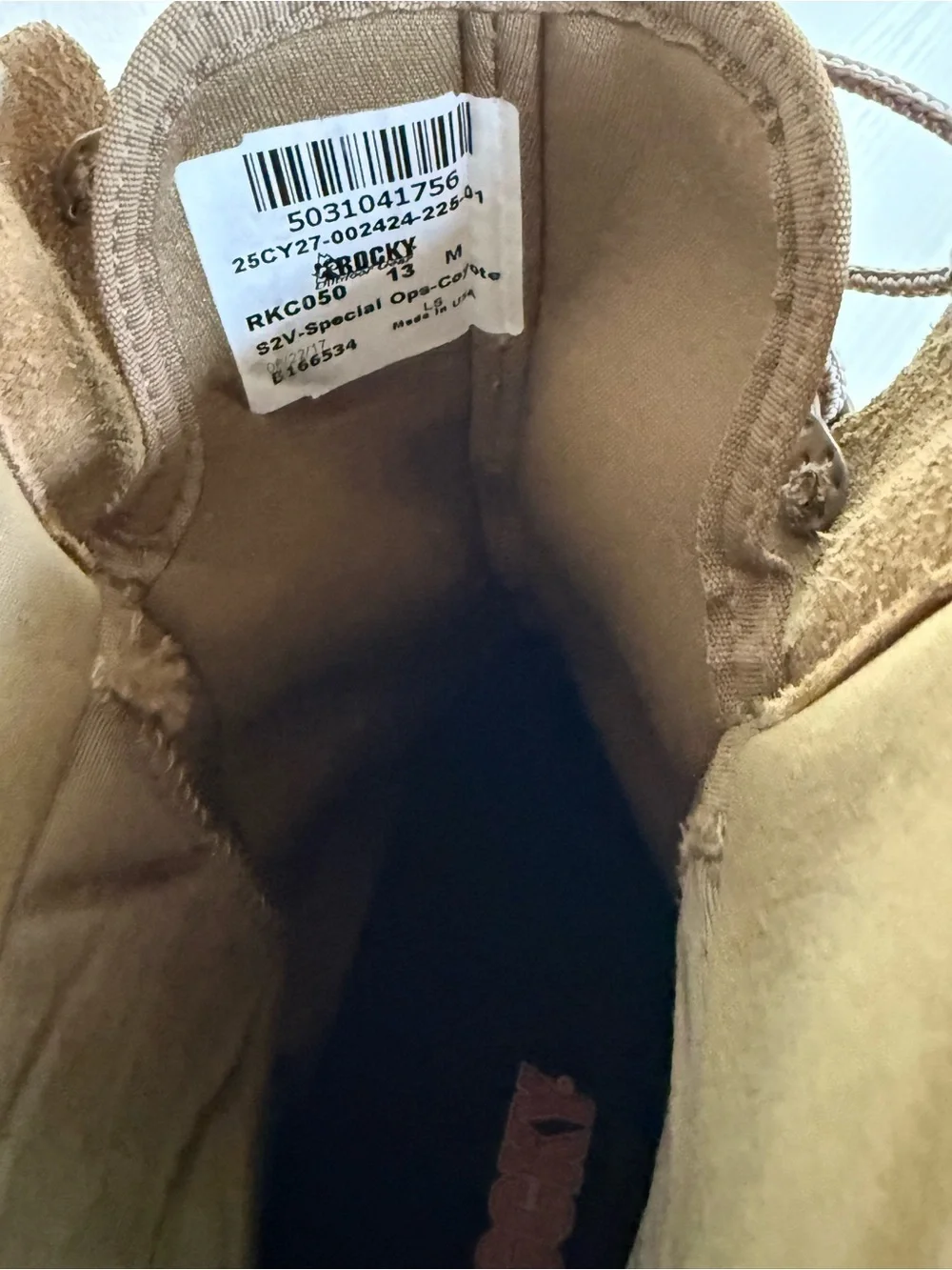 🇺🇸 Rocky S2V Special Ops Tactical Military Boots Coyote Brown RKC050 Men Size 13
